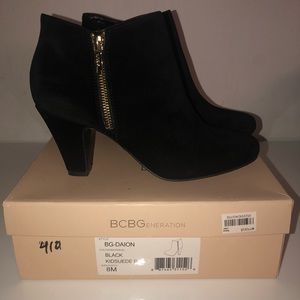 BCBG Suede Ankle Boots